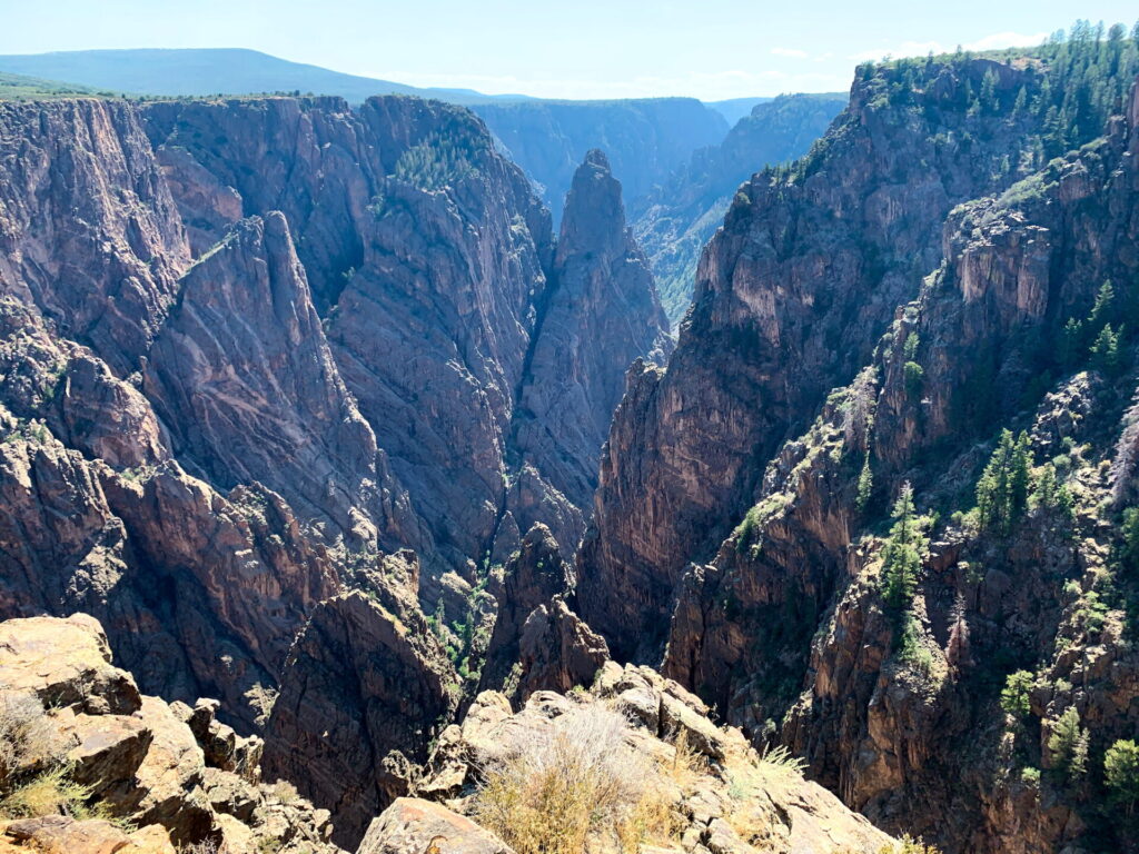 Cross Fissures View at Black Canyon of the Gunnison