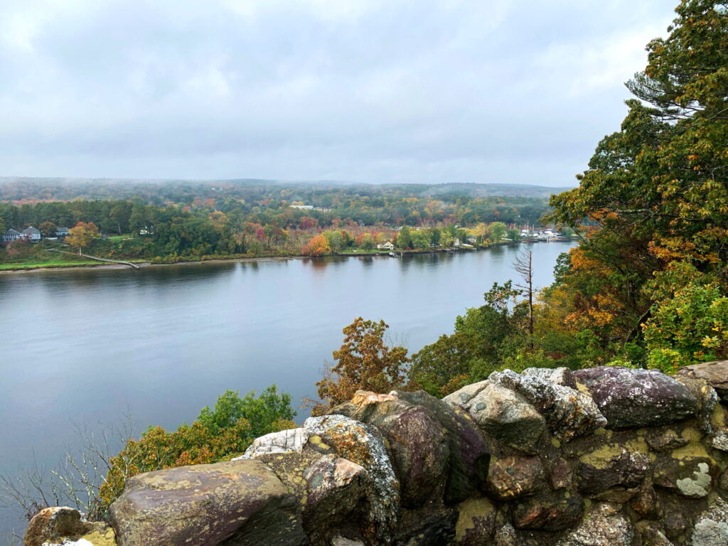 View from behind Gillette Castle State Park