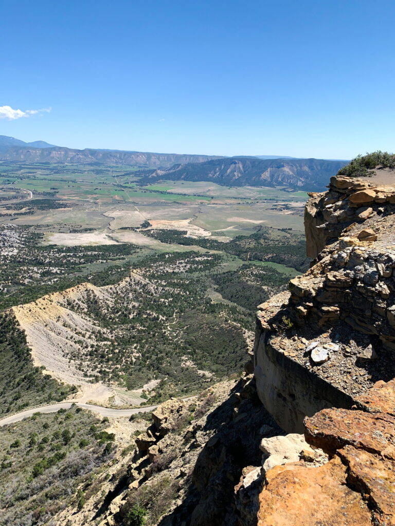 End of Point Lookout Trail at Mesa Verde National Park