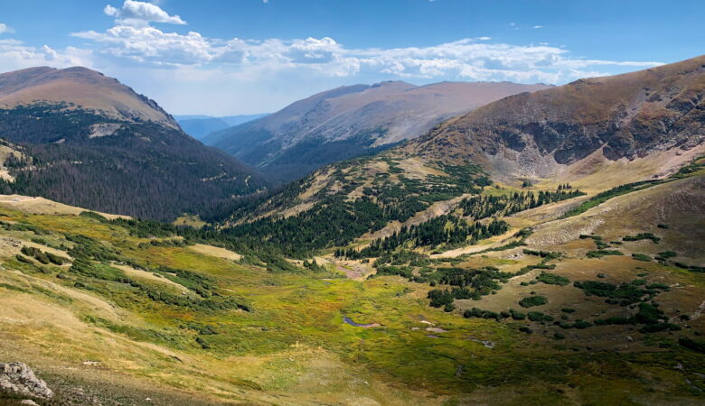 View from the Alpine Visitor Center at Rocky Mountain National Park