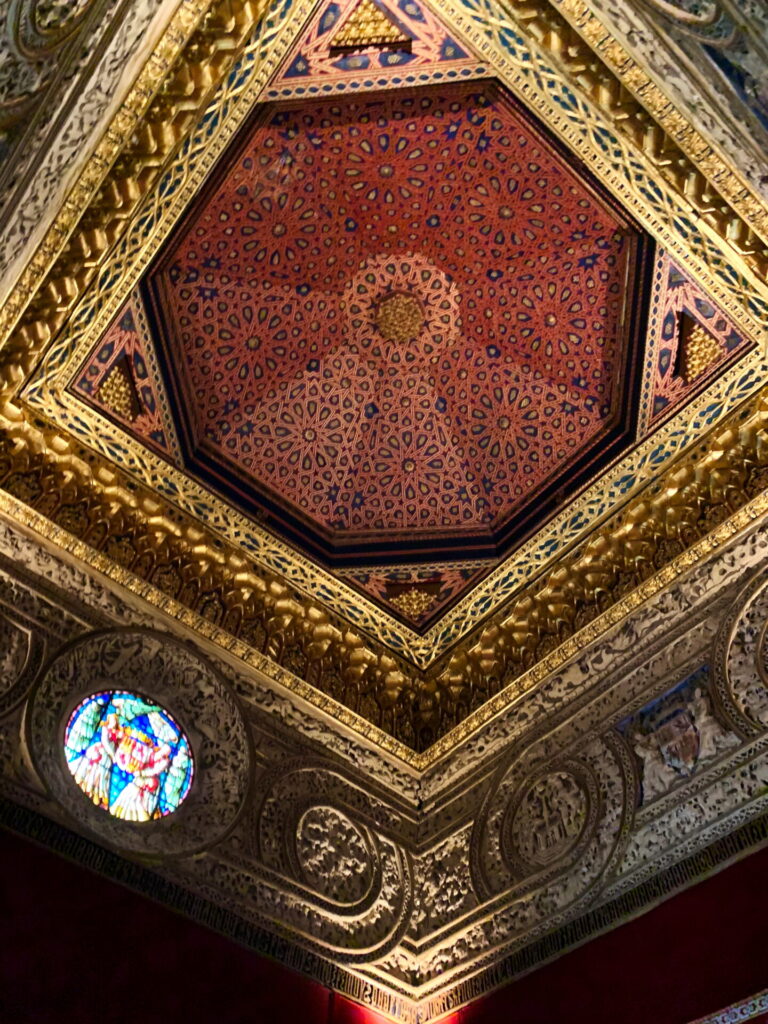 Ceiling inside the Segovia Alcazar
