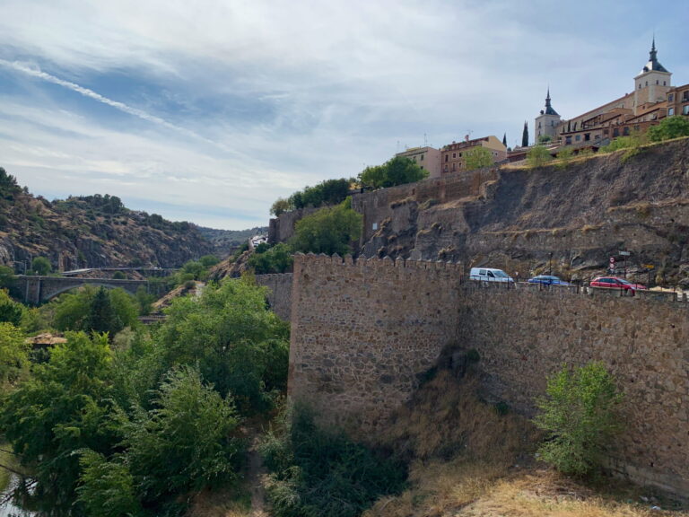 Looking up at Toledo