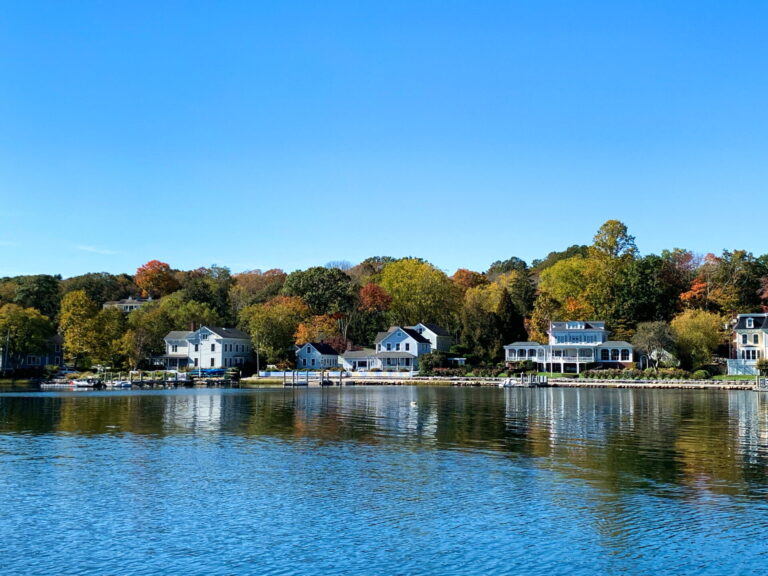 The view at my lunch at Mystic Seaport