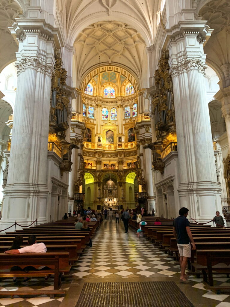 Inside the Granada Cathedral
