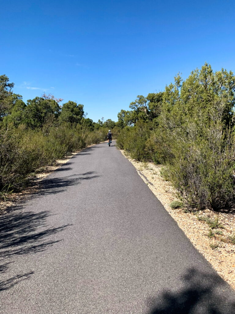 Bike path along the Grand Canyon