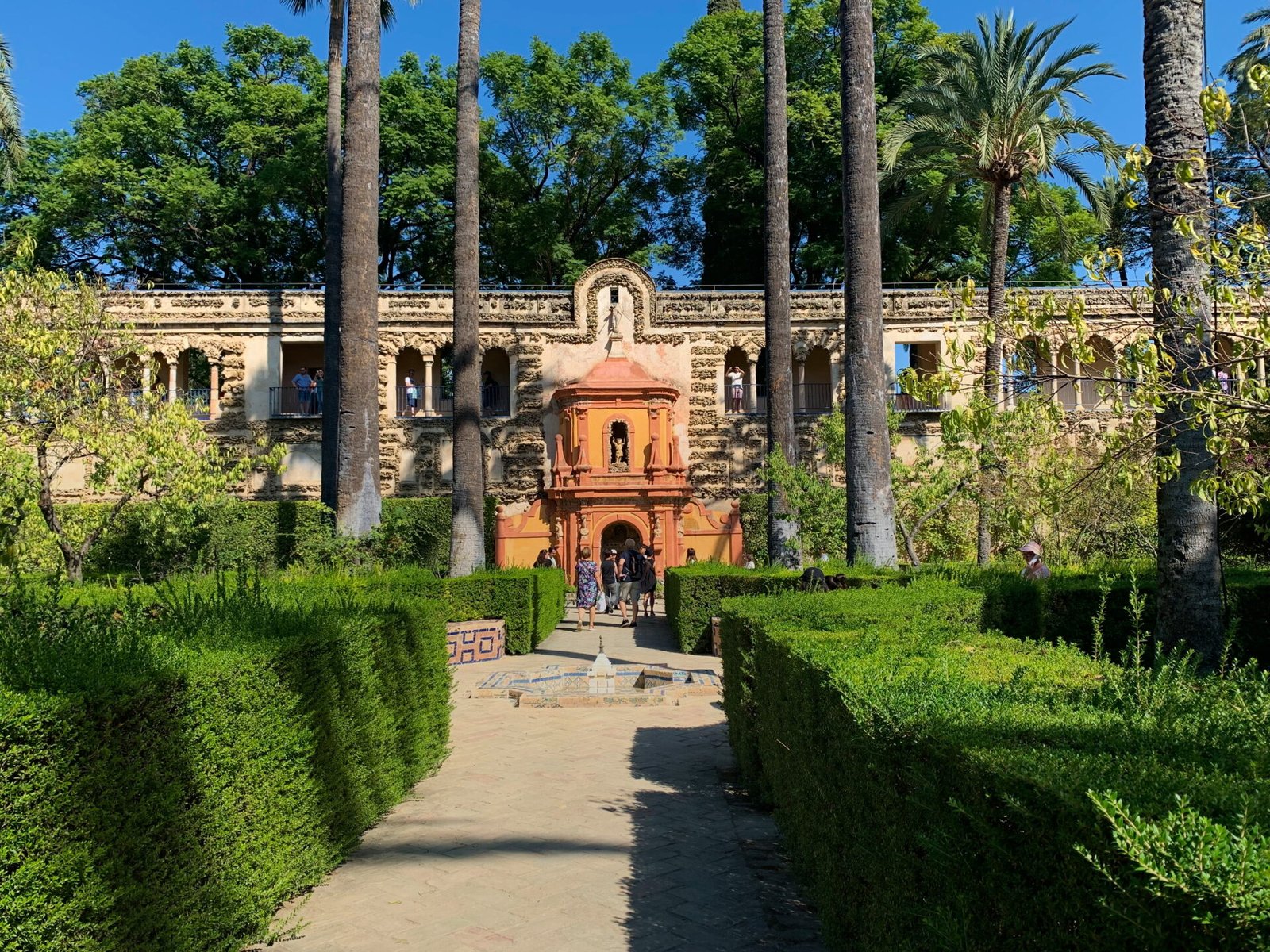 Gardens at the Alcazar in Sevilla, Spain