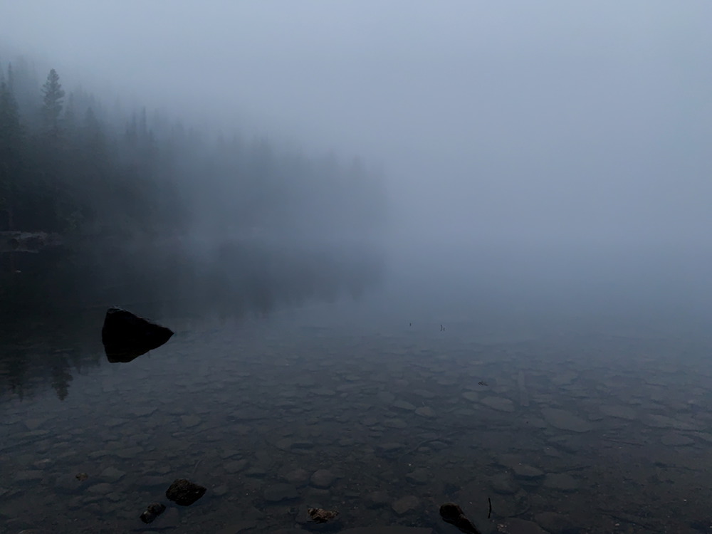 Bear Lake in the fog