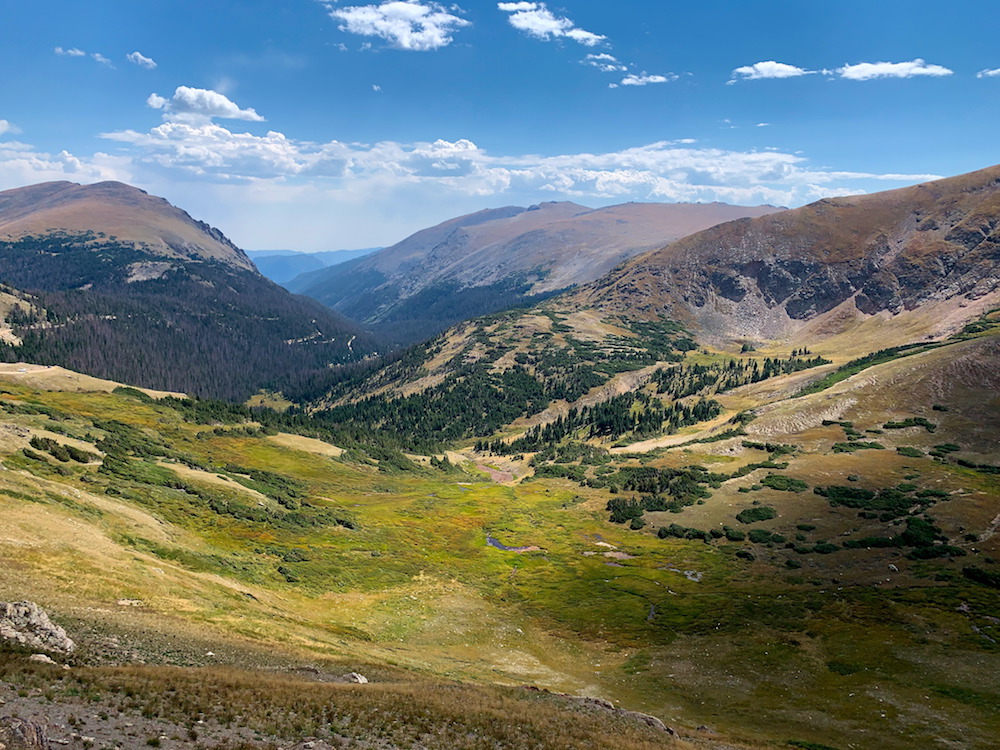 View from the Alpine Visitor Center at Rocky Mountain National Park