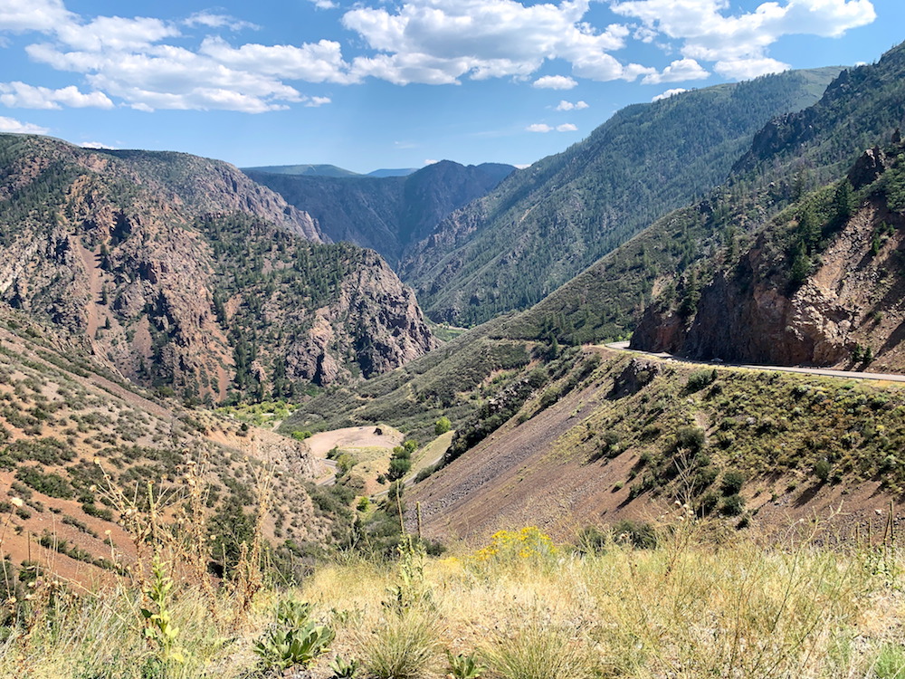 East Portal Road on Black Canyon of the Gunnison National Park South Rim