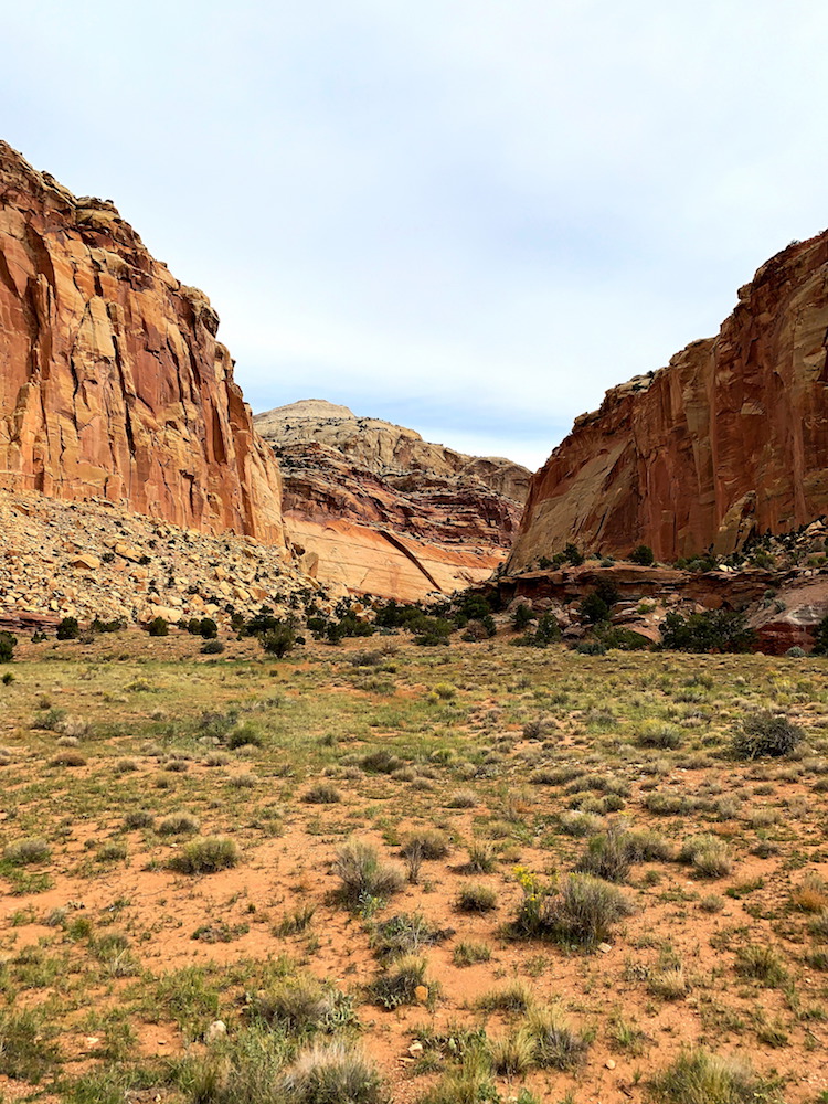 View from scenic drive at Capitol Reef National Park