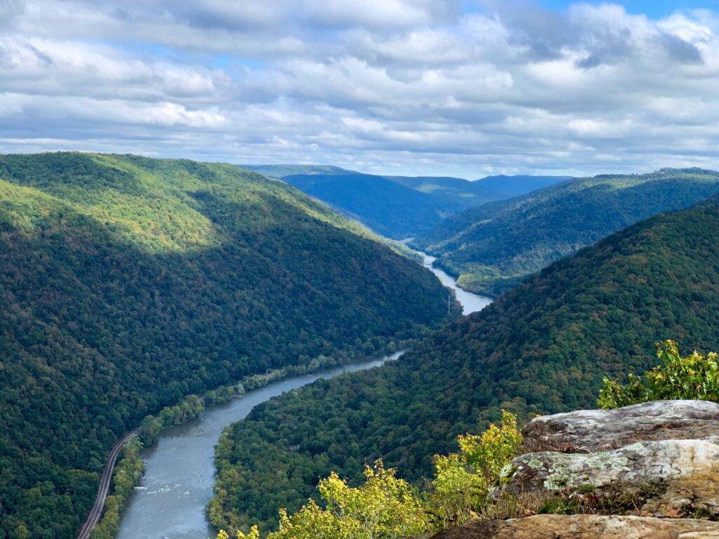 View of New River Gorge from the Endless Wall Trail