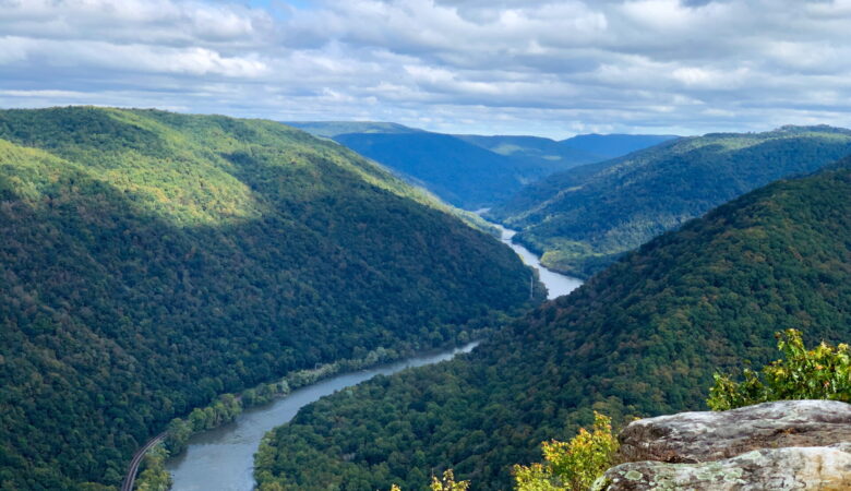 View of New River Gorge from the Endless Wall Trail
