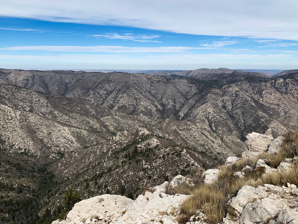 View of the Mountains at Guadalupe Mountains National Park