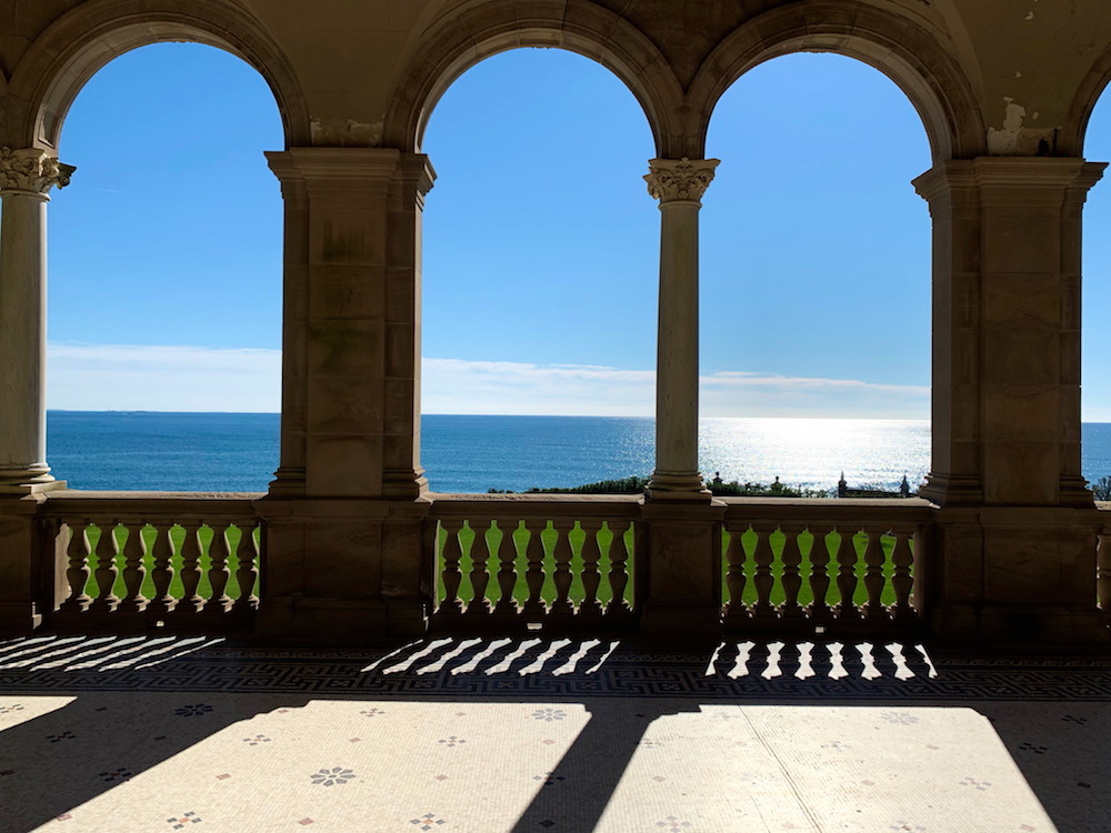 Looking out at the ocean from The Breakers