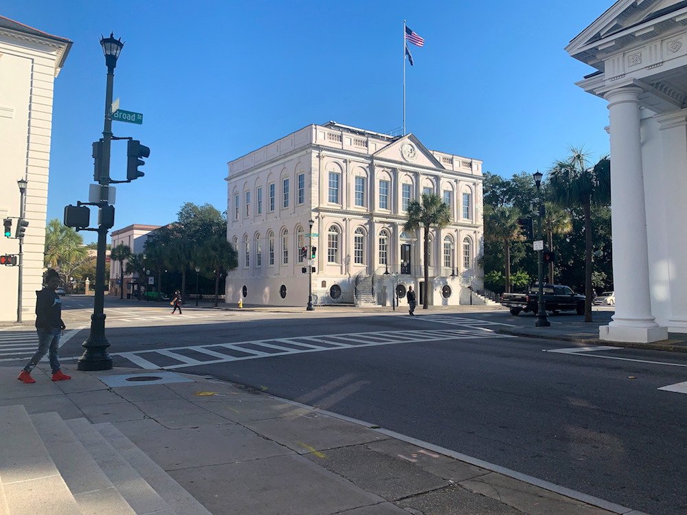 Historic buildings in downtown Charleston, SC