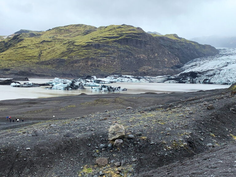 Scenery surrounding Sólheimajökull glacier