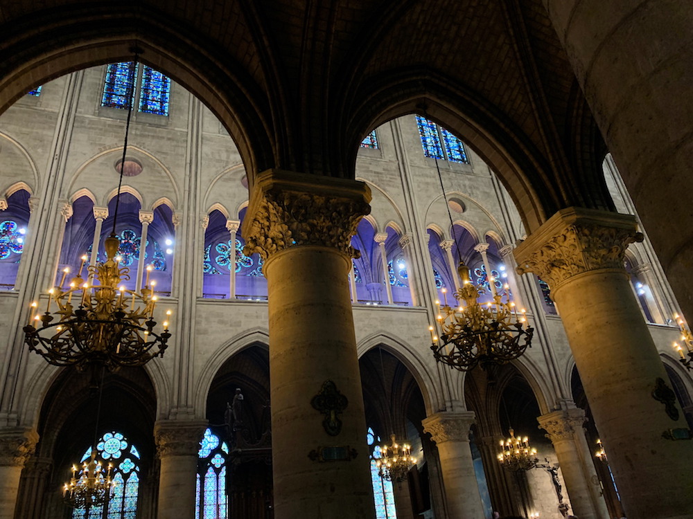 Interior of Notre Dame before the fire
