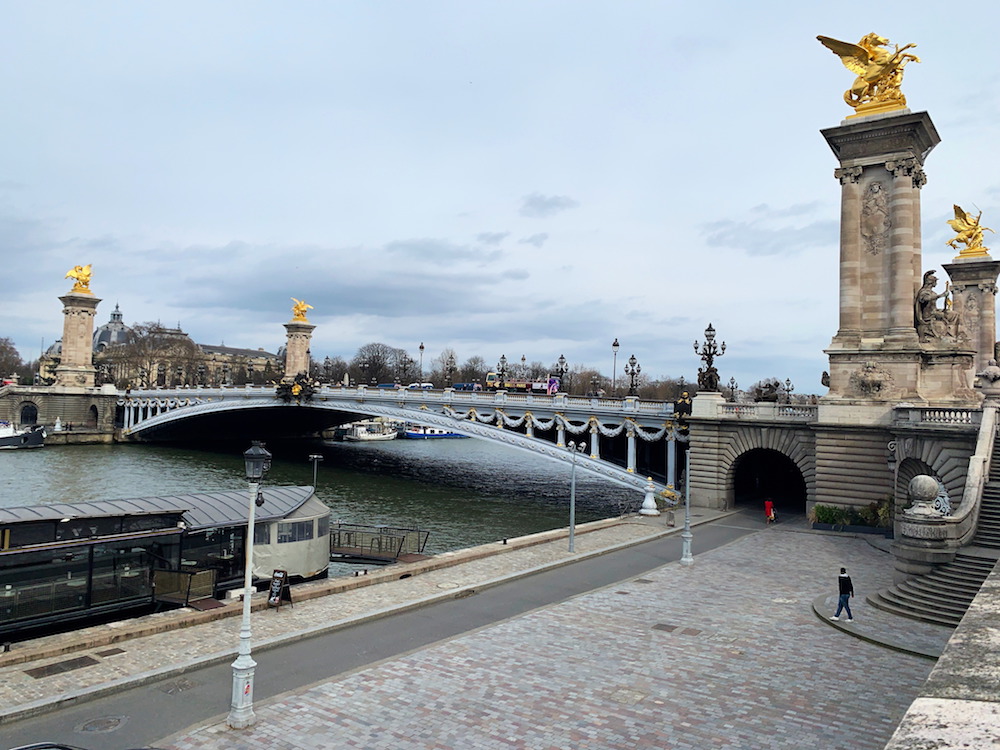 A view from along the River Siene in Paris