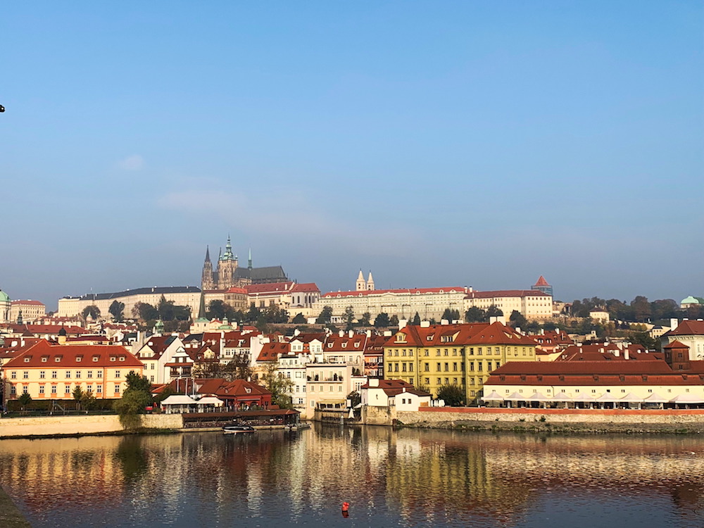 View of Prague Castle from Charles Bridge