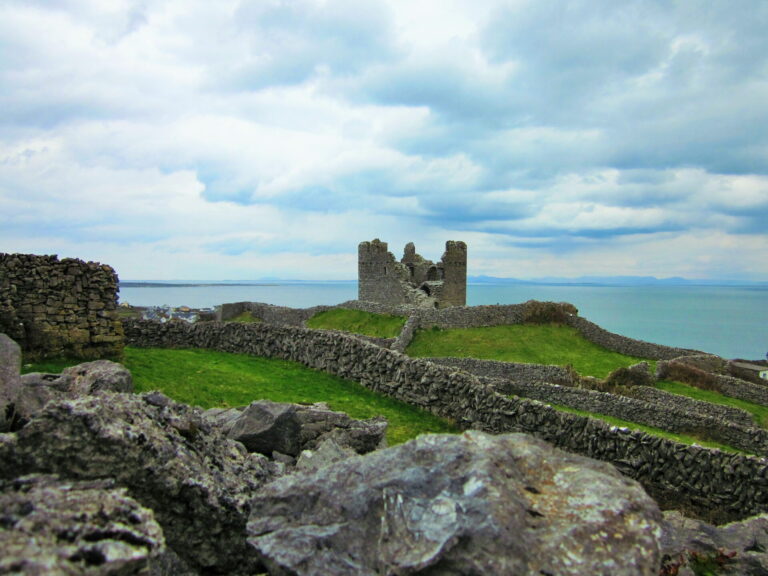 Ruins of a castle on the Aran Islands in Ireland