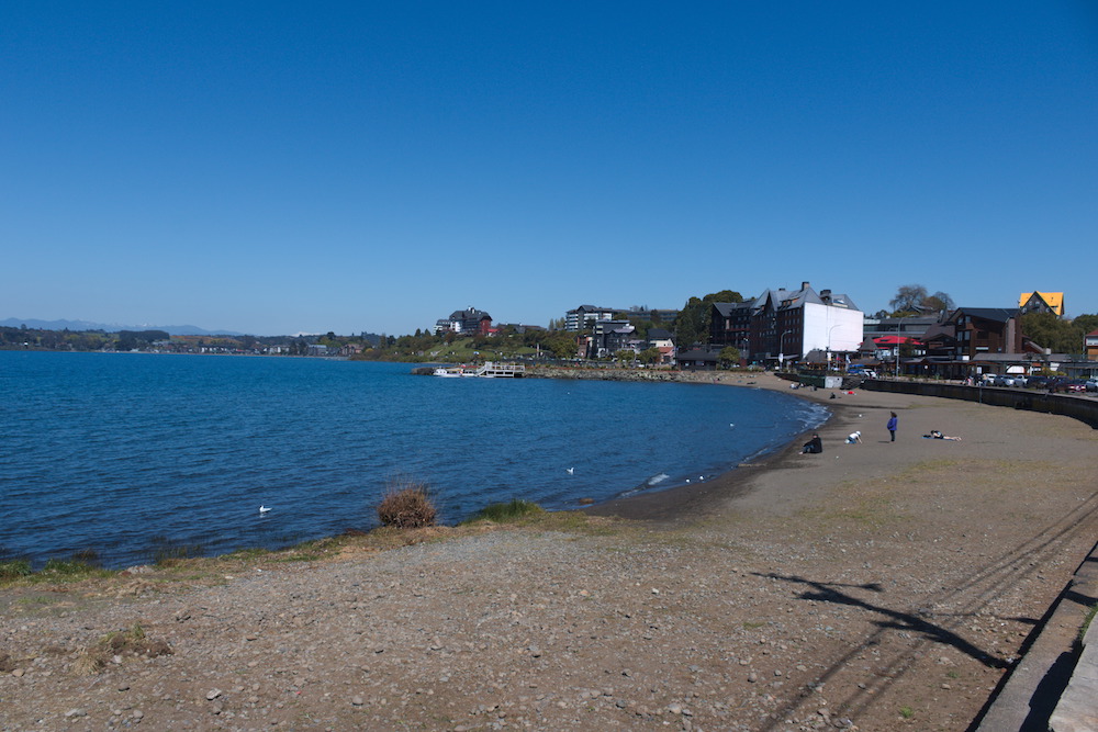 Along the beach in Puerto Varas, Chile