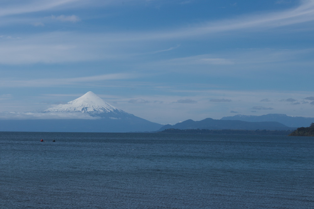 Osorno Volcano from the town of Puerto Varas, Chile