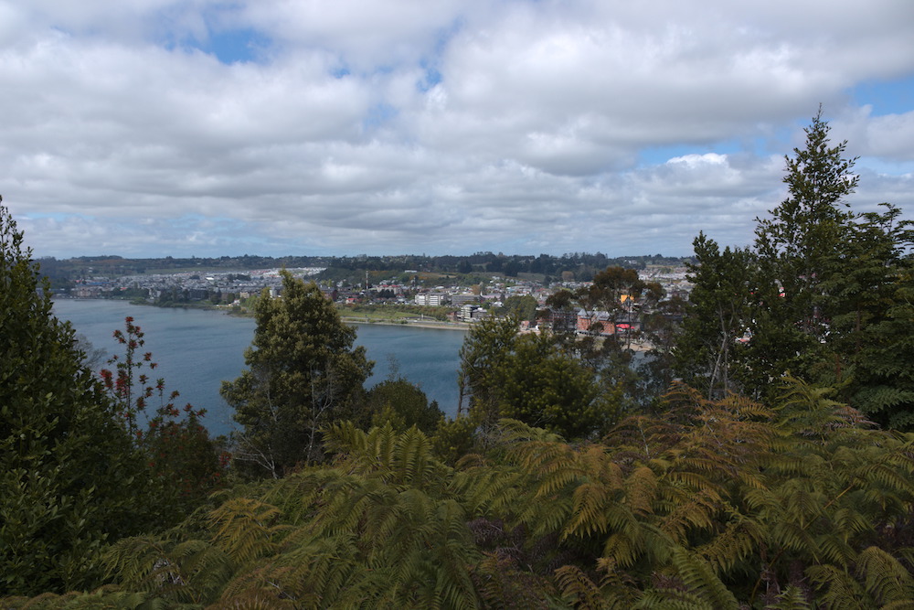 A view of the town of Puerto Varas from Parque Philippi