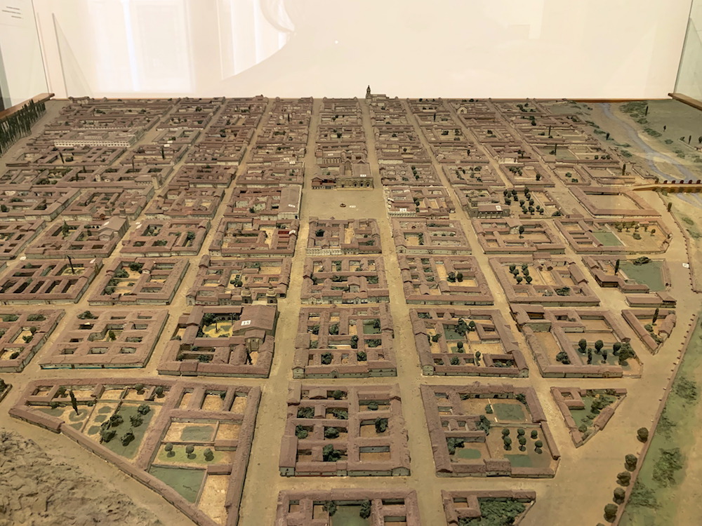 A model of Santiago inside the National Museum