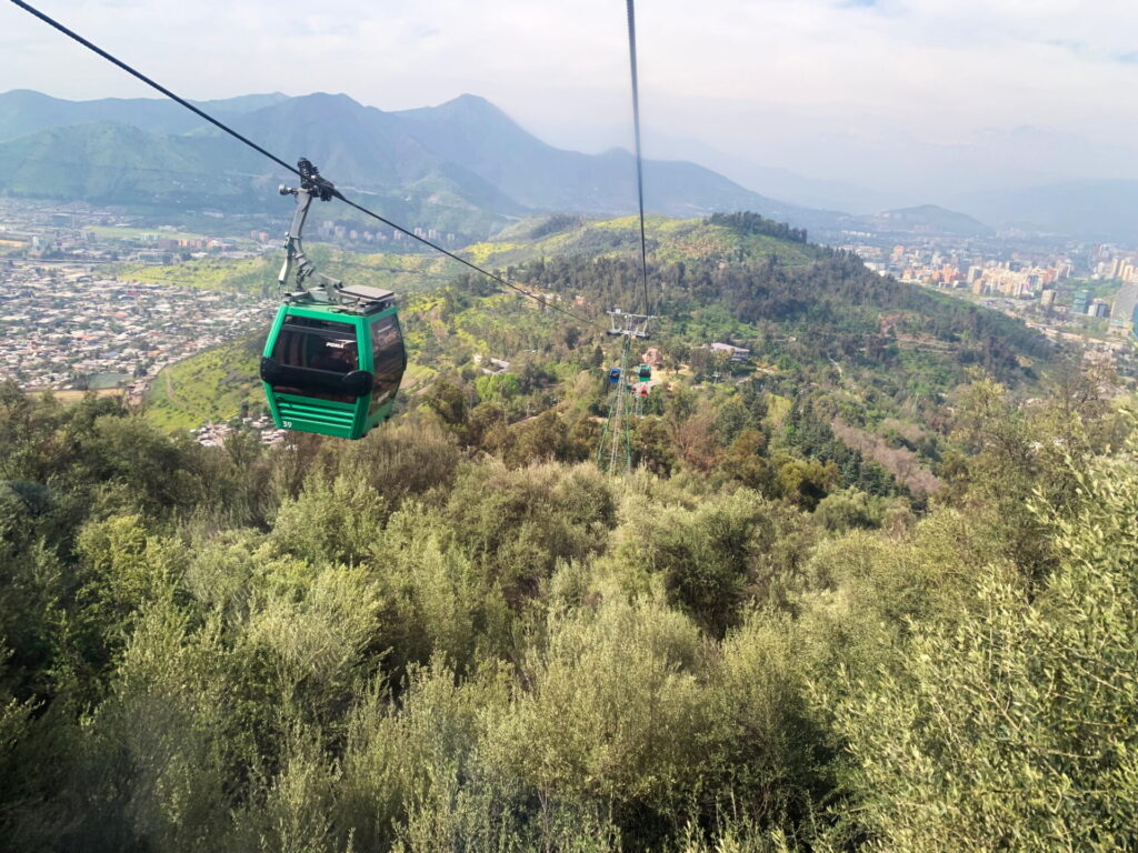 Cable cars at San Cristobal Hill