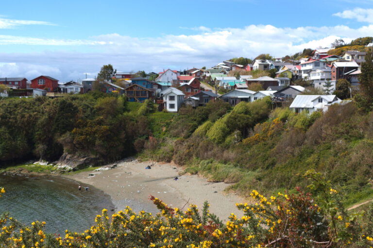 A view of Chiloé Island from Fuerte San Antonio