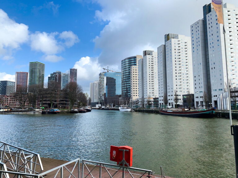 Along the river in Rotterdam