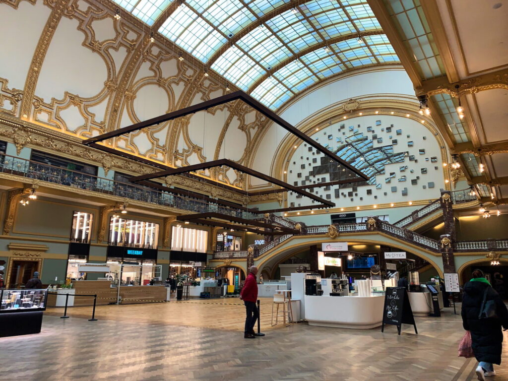 Shopping mall in Antwerp Belgium