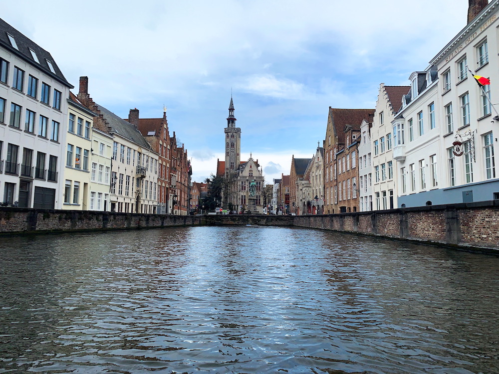 View of from the Canal Boat Tour in Bruges