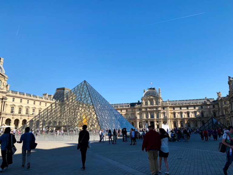 Pyramid Entrance at the Louvre in Paris