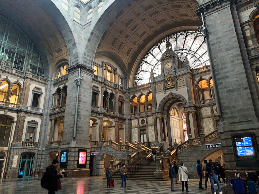 Interior of Antwerp Central Station