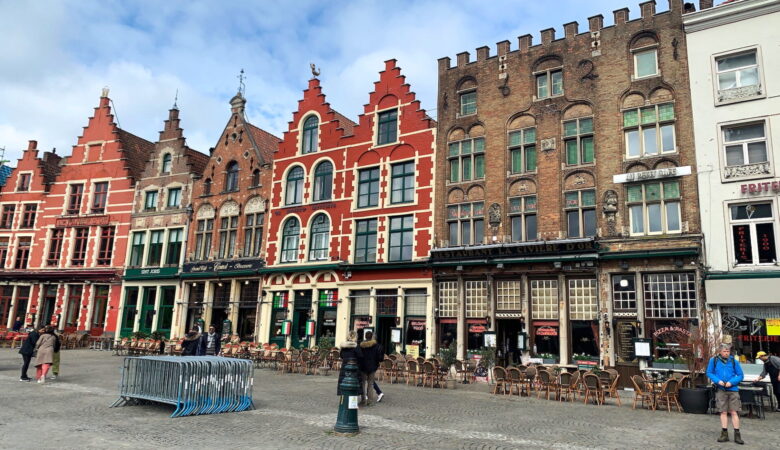 Grote Markt in Bruges, Belgium