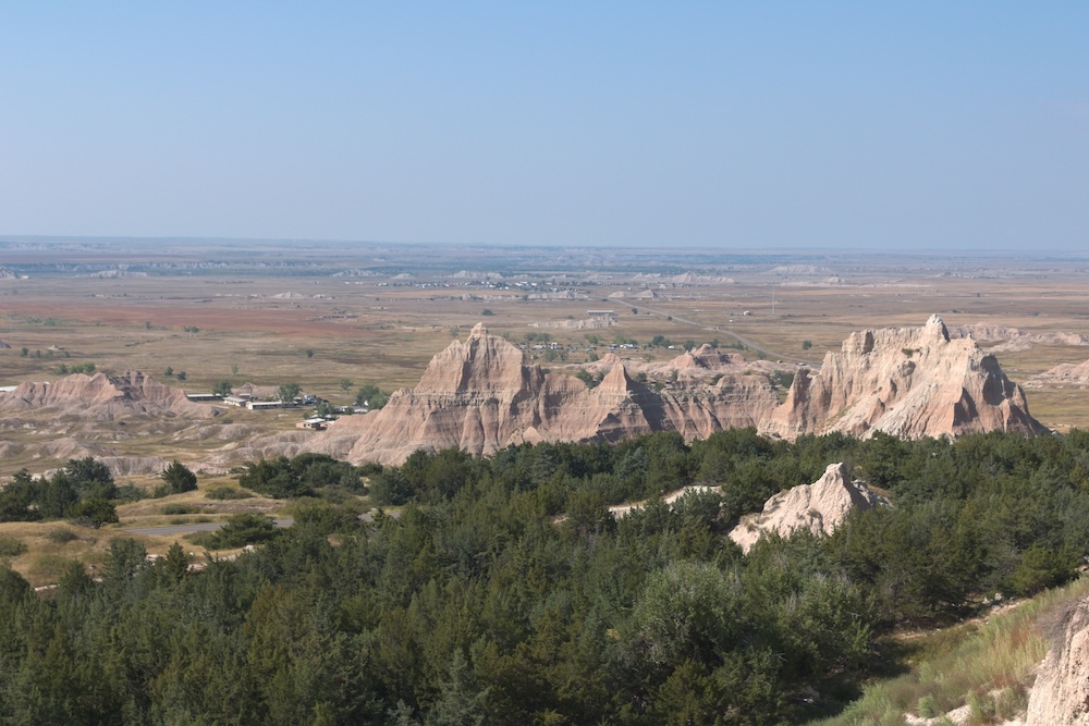 View at the end of the Notch Trail at Badlands National Park