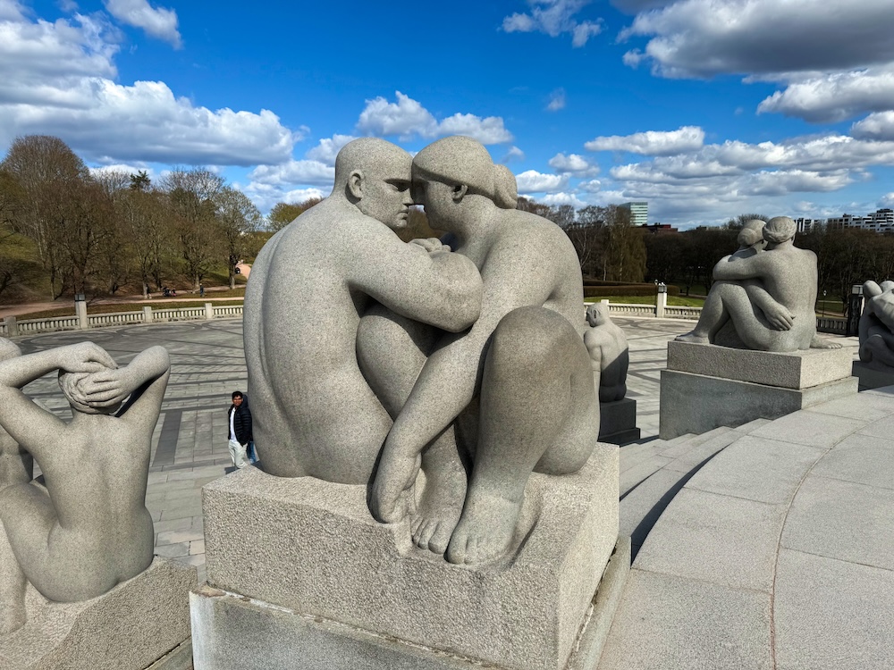 A sculpture in Vigeland Park in Oslo