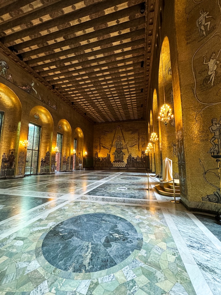 The Golden Room in Stockholm's City Hall