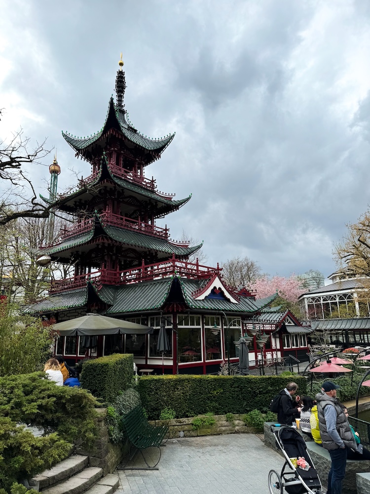 Japanese inspired building at Tivoli Gardens