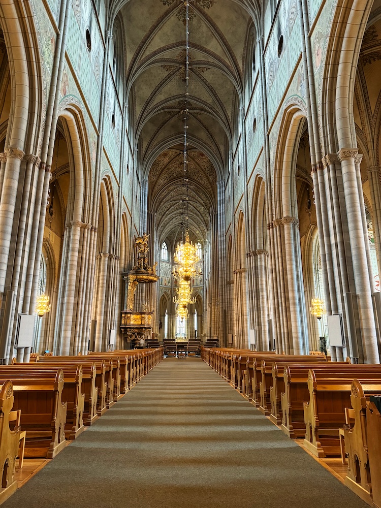 Inside the Uppsala Cathedral