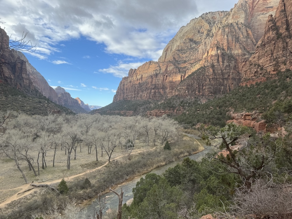 View from the Emerald Pools Trail at Zion National Park