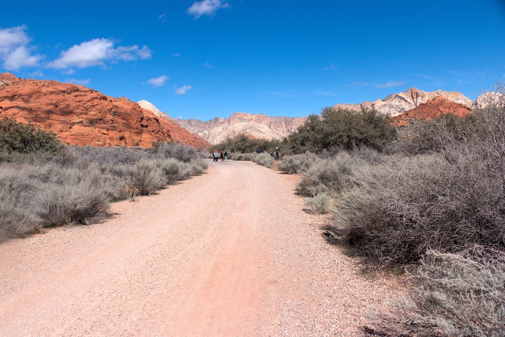 Gravel trail at Snow Canyon State Park