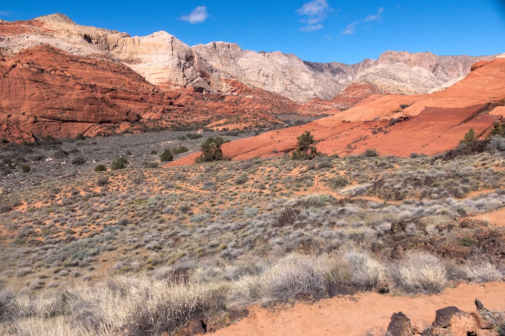 View of the mountains at Snow Canyon State Park