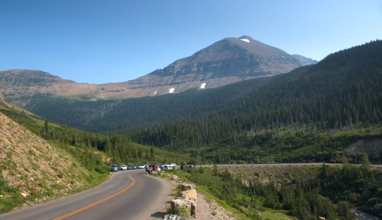 Going to the Sun Road at Siyeh Bend