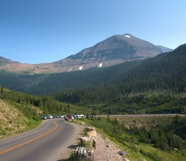 Going to the Sun Road at Siyeh Bend