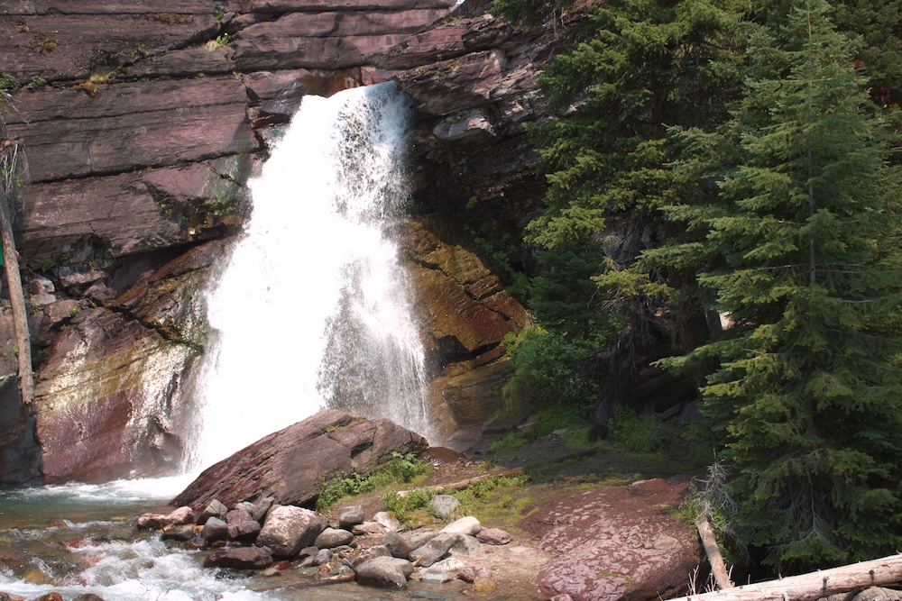 Baring Falls at Glacier National Park