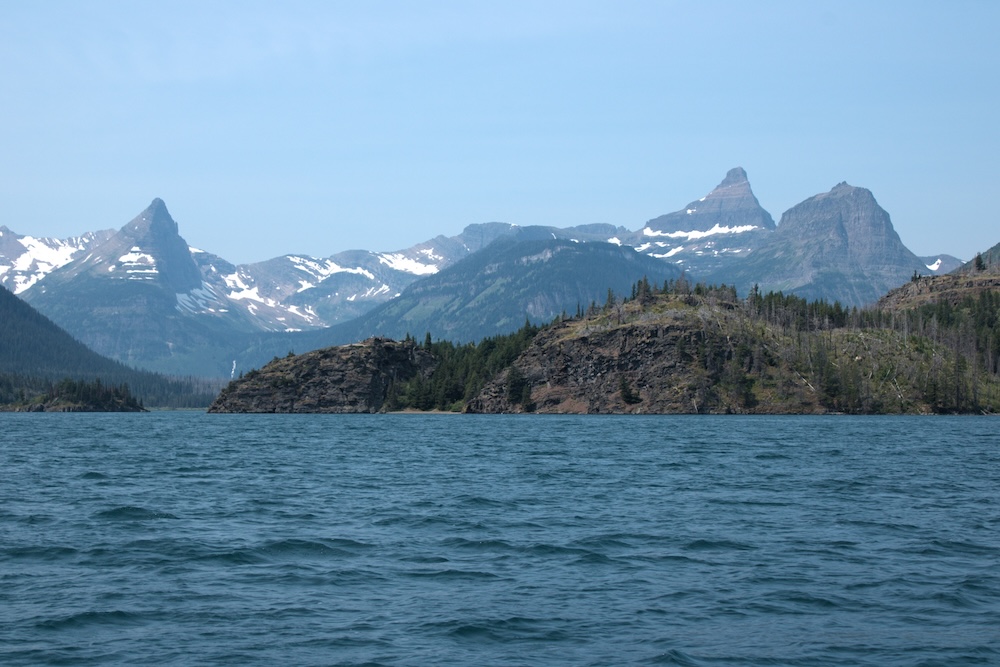 Mountain views from St. Mary Lake