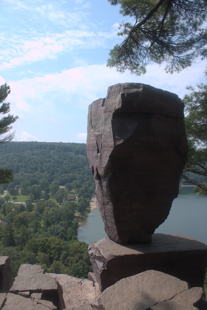 Balanced Rock at Devil's Lake State Park