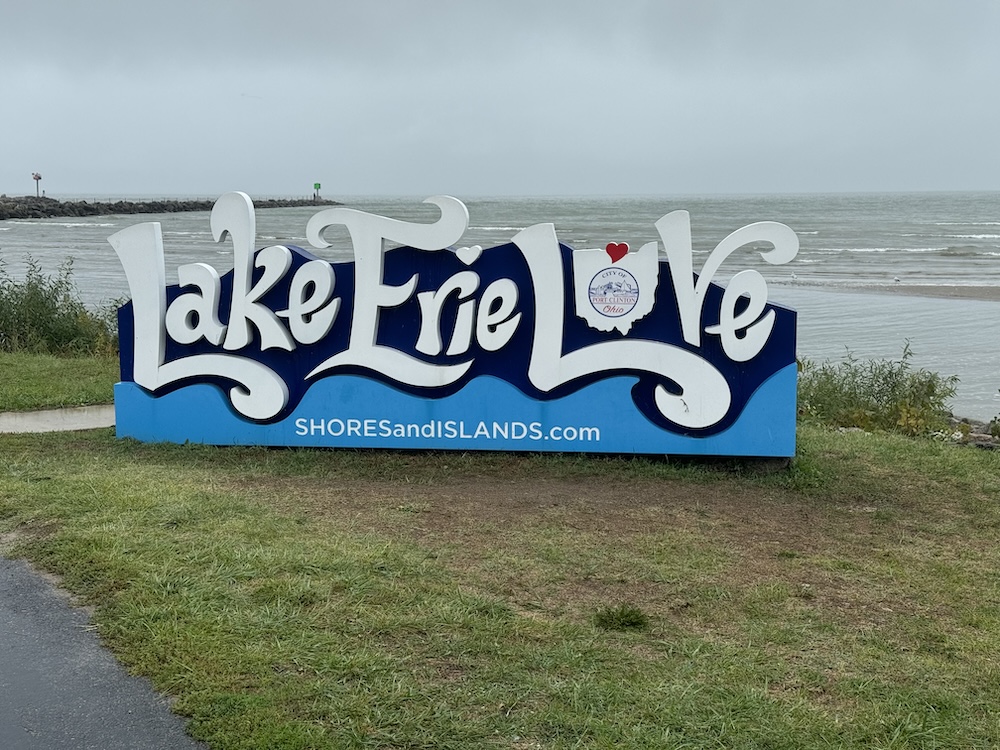 Lake Erie sign in Port Clinton